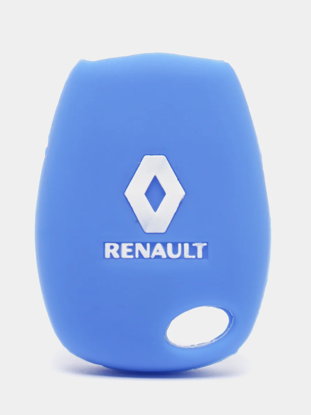 Синий силиконовый чехол на ключ Renault