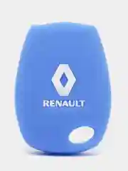 Синий силиконовый чехол на ключ Renault
