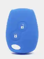 Синий силиконовый чехол на ключ Renault