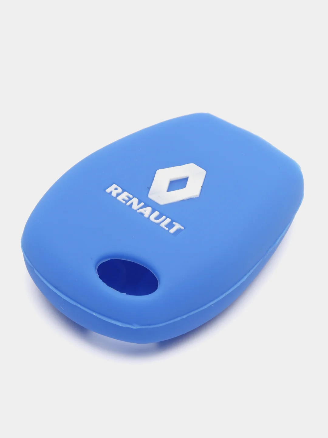 Синий силиконовый чехол на ключ Renault