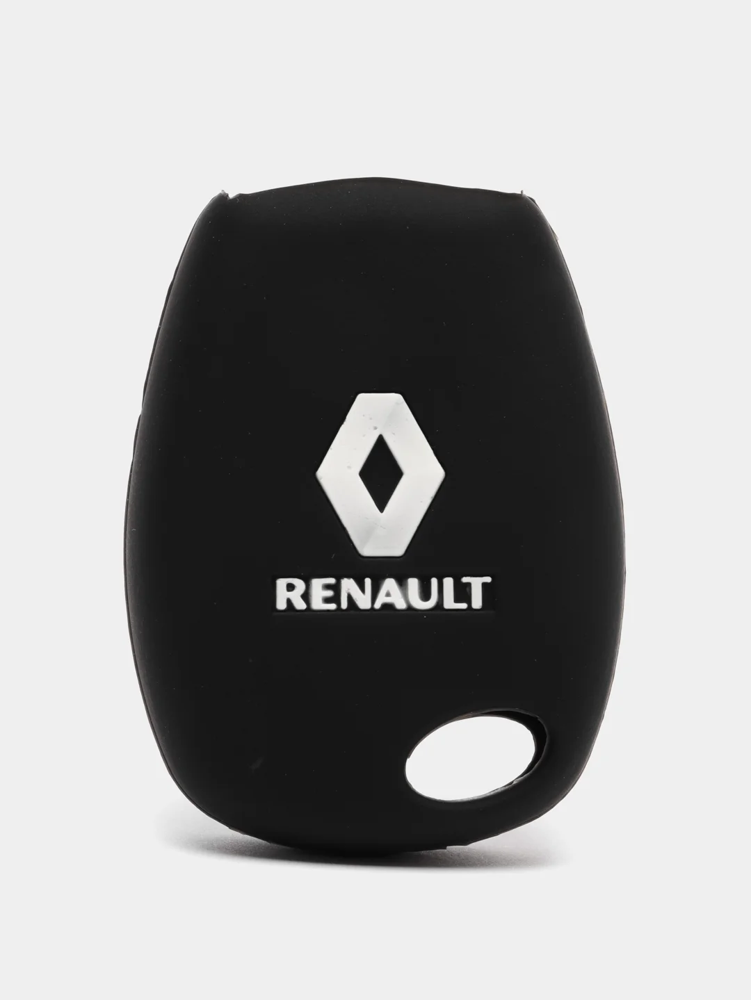Черный силиконовый чехол на ключ Renault