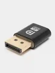 Черный эмулятор монитора, виртуальный дисплей DisplayPort EDID 4K DP
