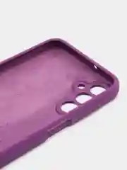 Фиолетовый чехол для Samsung A55, A35, A15 4G, A34 5G, A24, A54 с бархатом внутри, не пачкается