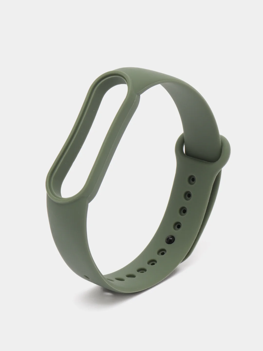 Хаки силиконовый ремешок для фитнес браслета Xiaomi Mi Band 5 / Mi Band 6
