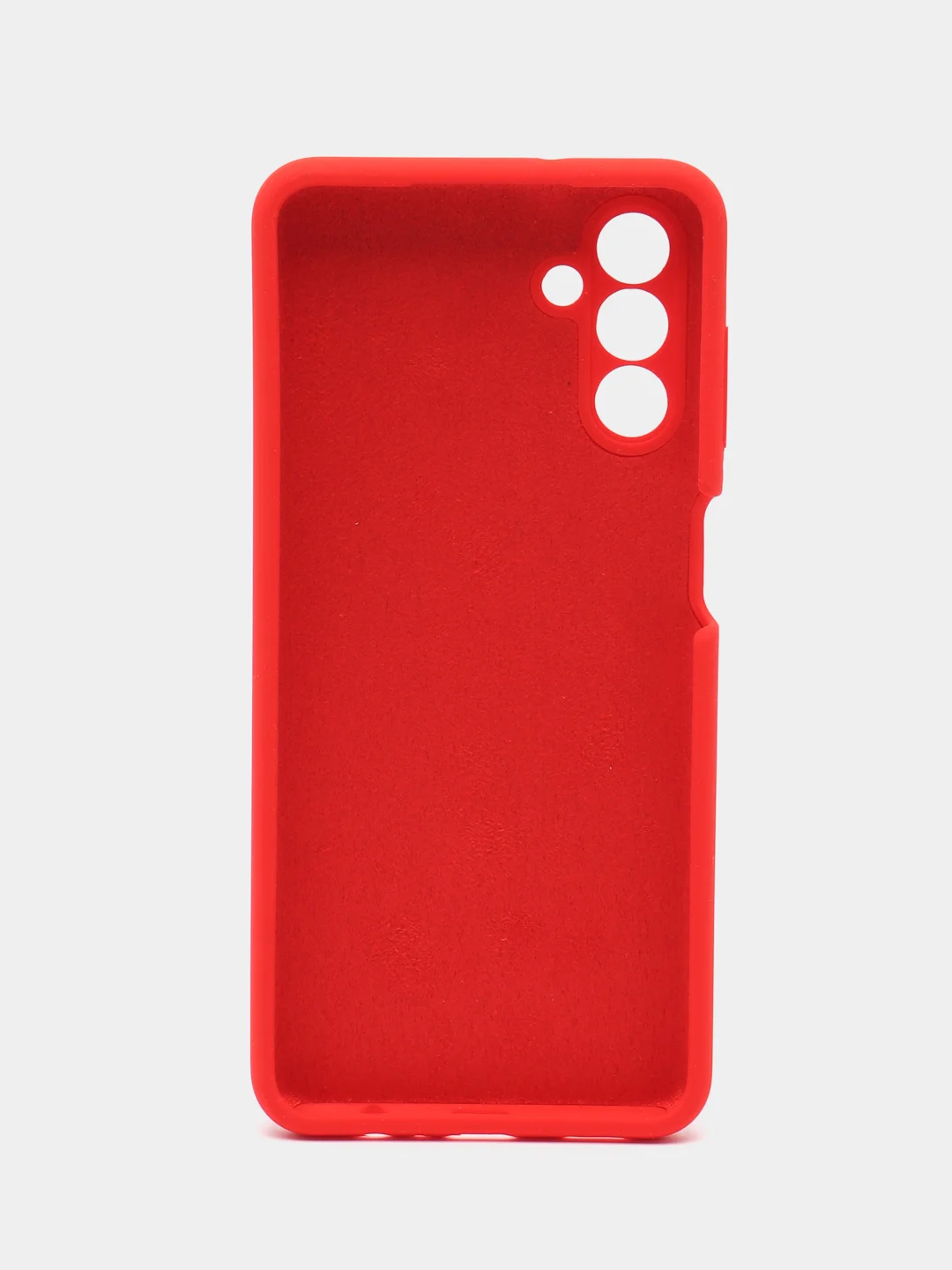 Красный чехол для Samsung A05s, A05, A04s, M33, A02 с бархатом внутри, противоударный