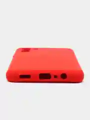 Красный чехол для Samsung A05s, A05, A04s, M33, A02 с бархатом внутри, противоударный