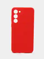 Красный чехол для Samsung S23FE, S23, S23 Plus, S23 Ultra с бархатом внутри