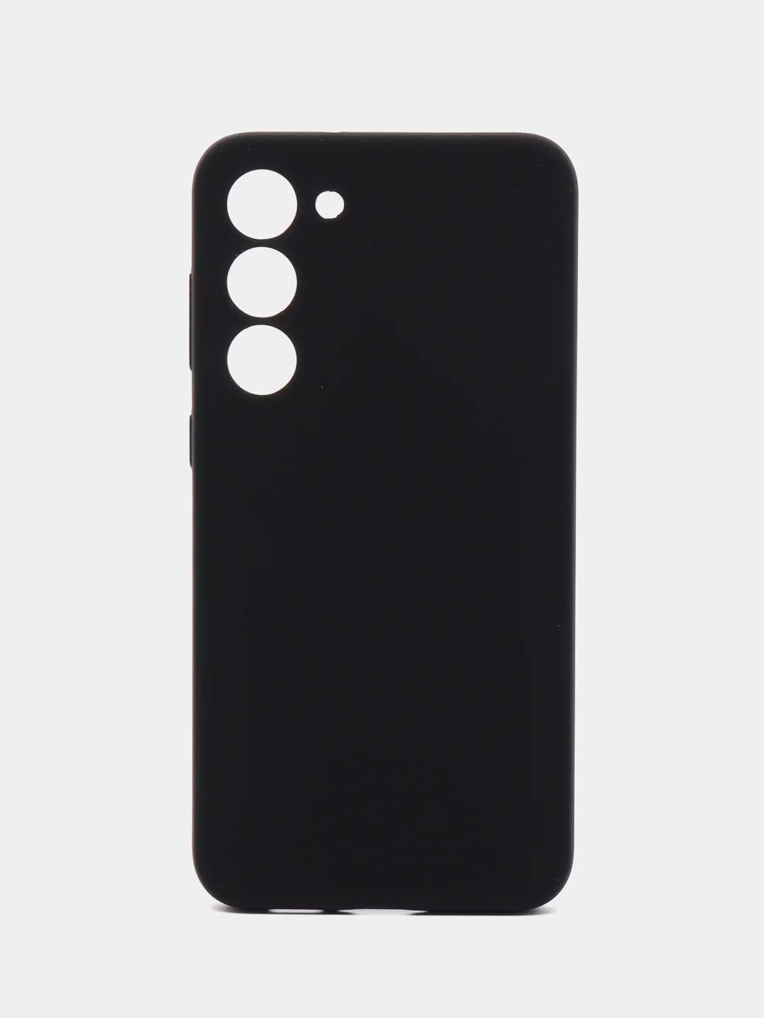 Черный чехол для Samsung S23FE, S23, S23 Plus, S23 Ultra с бархатом внутри