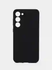 Черный чехол для Samsung S23FE, S23, S23 Plus, S23 Ultra с бархатом внутри