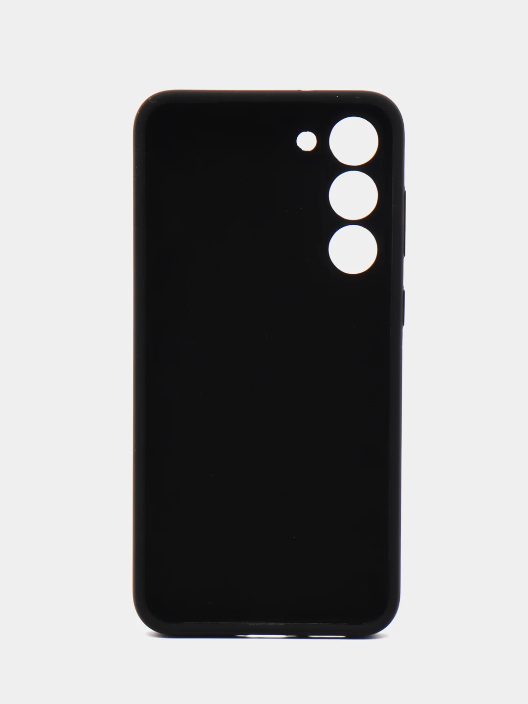 Черный чехол для Samsung S23FE, S23, S23 Plus, S23 Ultra с бархатом внутри