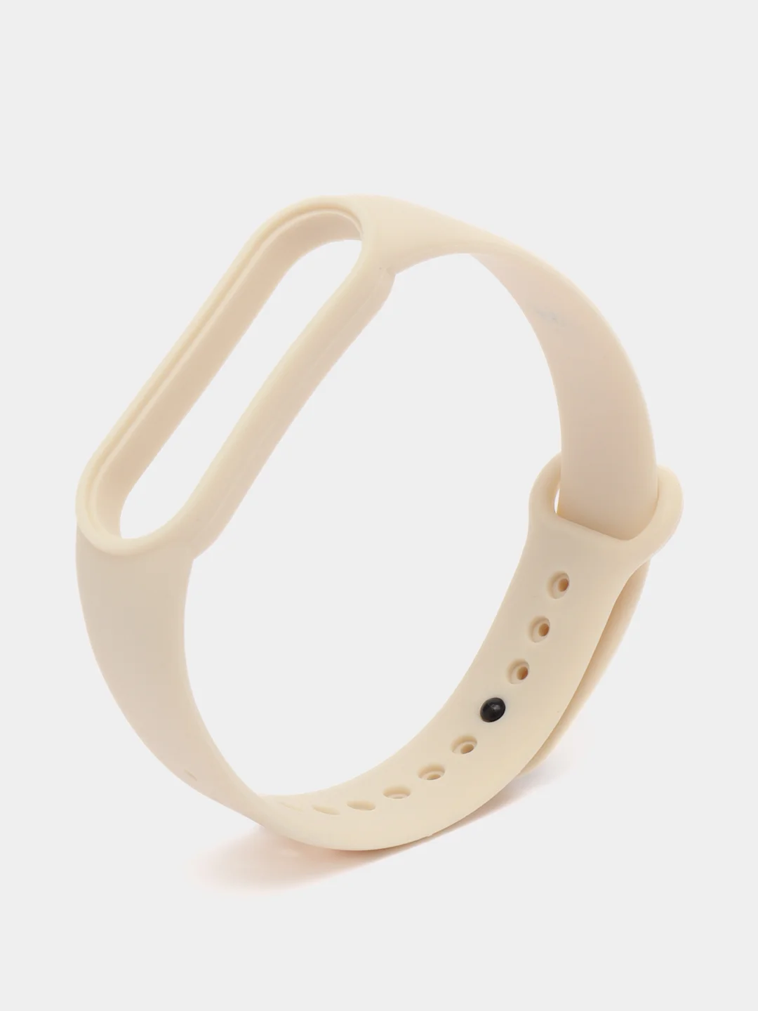 Светло-бежевый силиконовый ремешок для фитнес браслета Xiaomi Mi Band 5 / Mi Band 6