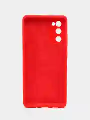 Красный чехол для Samsung S20 FE с бархатом внутри