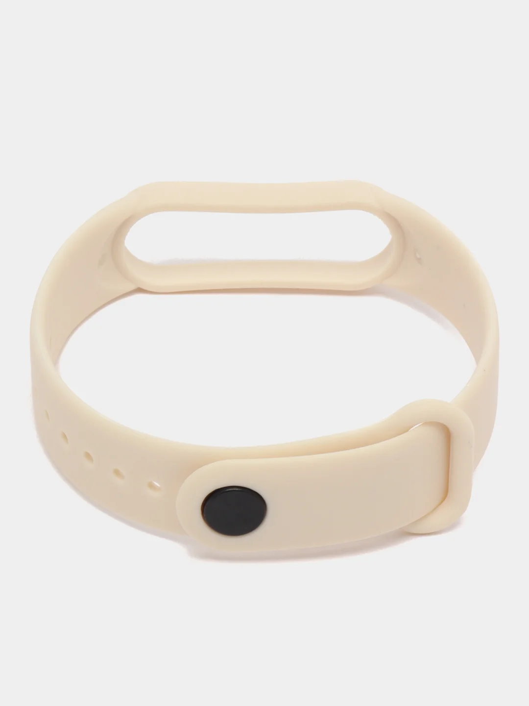 Светло-бежевый силиконовый ремешок для фитнес браслета Xiaomi Mi Band 5 / Mi Band 6