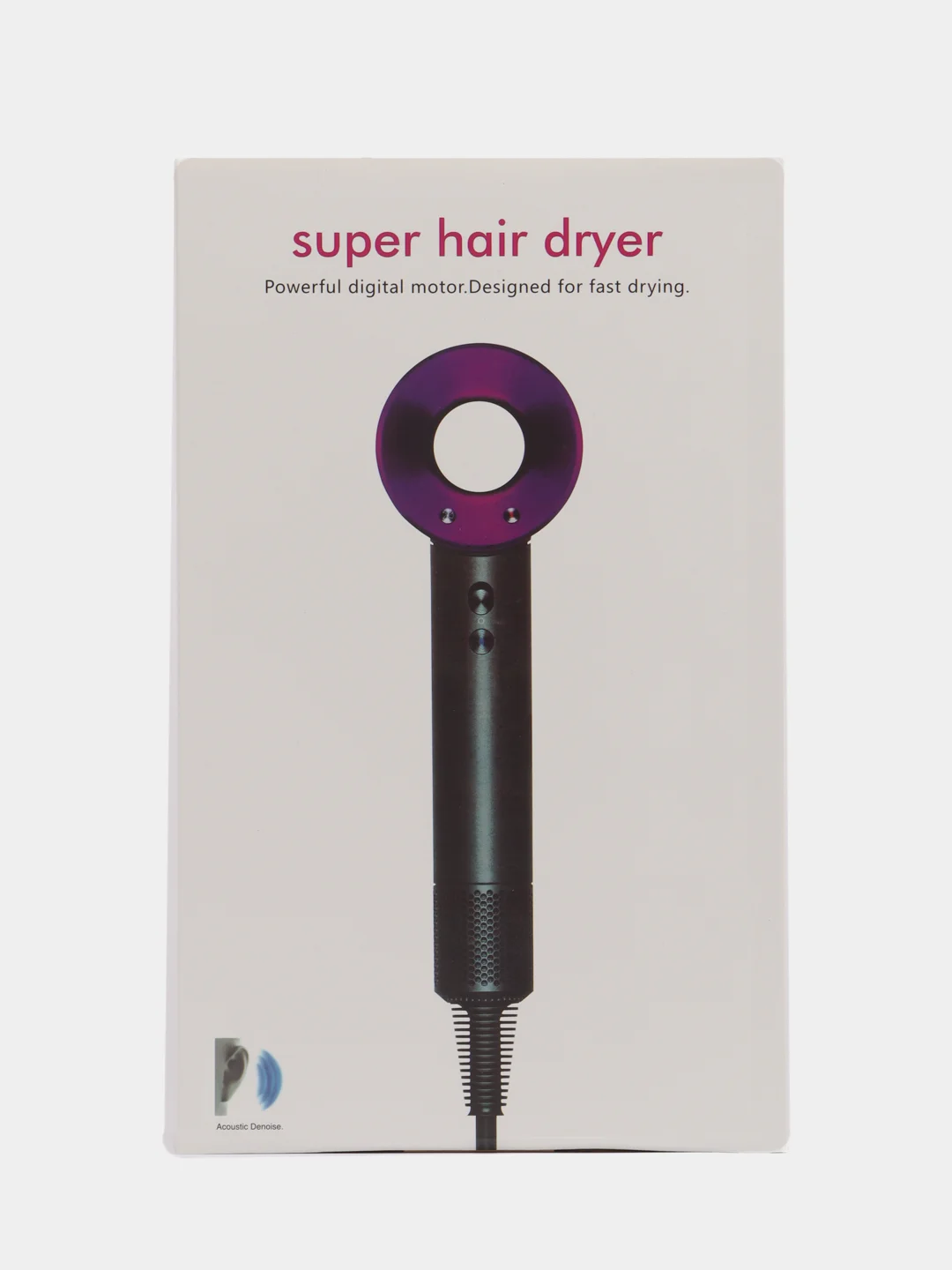 Красный фен для волос Super hair dryer