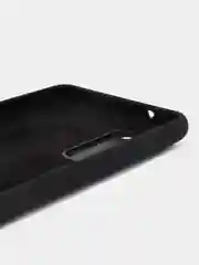 Черный чехол для Samsung S20 FE с бархатом внутри