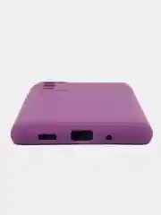 Фиолетовый чехол для Samsung S20 FE с бархатом внутри