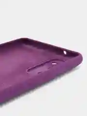 Фиолетовый чехол для Samsung S20 FE с бархатом внутри