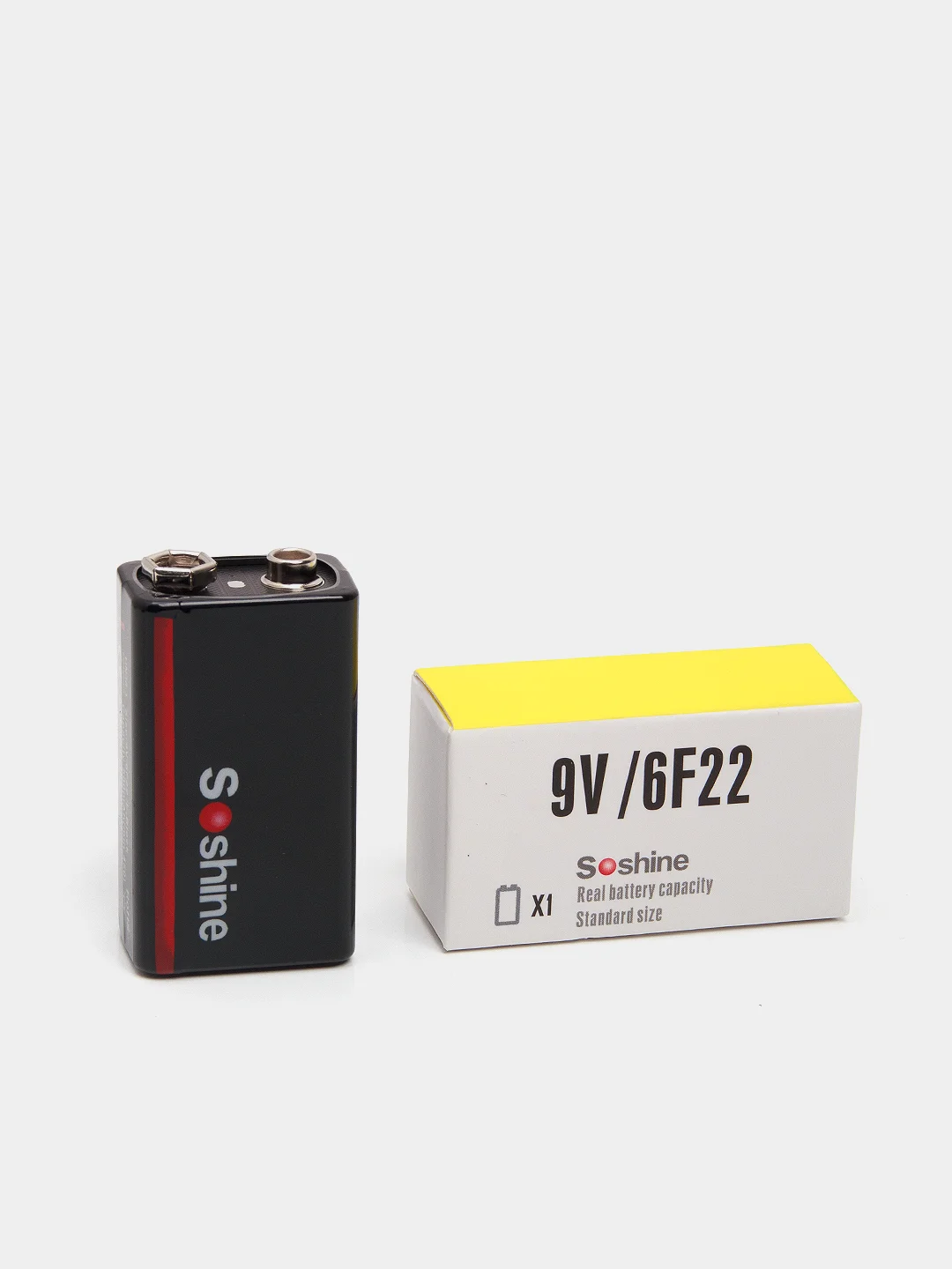 Аккумулятор SOSHINE Li-ion Крона 9V 500mAh со встроенным Type-C ЗУ