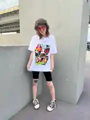 Oversize футболка, из хлопка, с принтом Retro