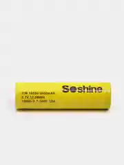Желтый аккумулятор Soshine ICR 18650 3,7V 3400mAh 10A 12.58Wh