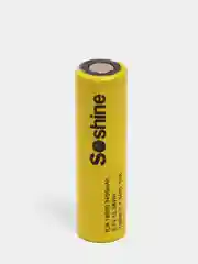 Желтый аккумулятор Soshine ICR 18650 3,7V 3400mAh 10A 12.58Wh