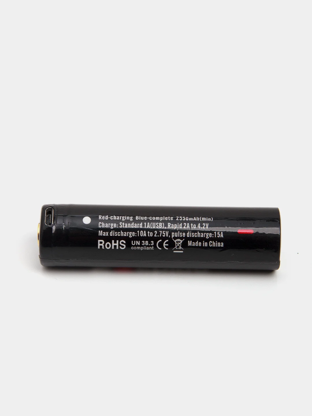 Аккумулятор 18650 со встроенной USB зарядкой Soshine Li-ion 3,7V 9,62 Wh 2600 mAh