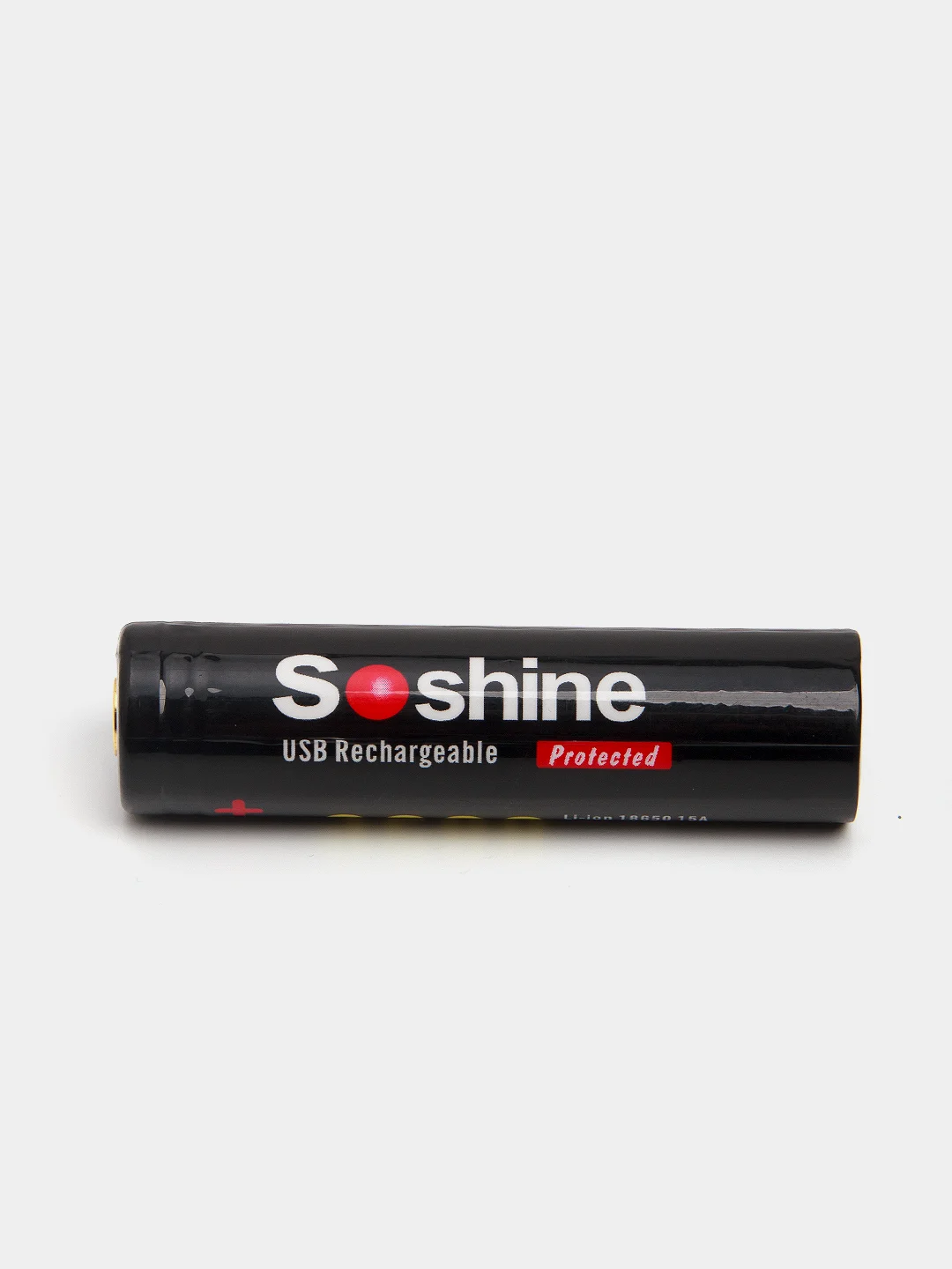 Аккумулятор 18650 со встроенной USB зарядкой Soshine Li-ion 3,7V 9,62 Wh 2600 mAh