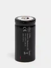 Черный аккумулятор Soshine 16340, RCR123 Li-ion 3,7 V 2,59 Wh, 700 mAh, 2 аккумулятора в боксе