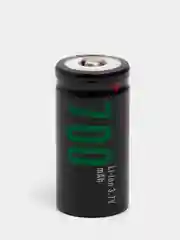 Черный аккумулятор Soshine 16340, RCR123 Li-ion 3,7 V 2,59 Wh, 700 mAh, 2 аккумулятора в боксе
