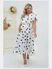 Белый платье женское, большие размеры
