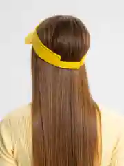 Желтый кепка-козырек