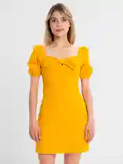Желтый платье женское