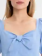 Голубой платье женское