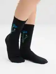 Носки "Васильки", черные