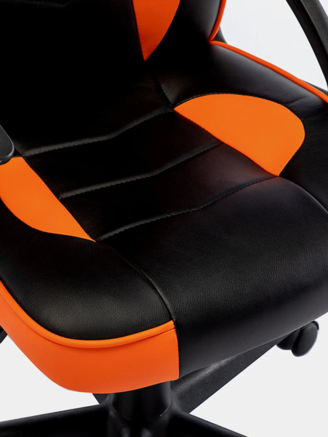 Кресло компьютерное Brabix Shark GM-203, экокожа, черно-оранжевое