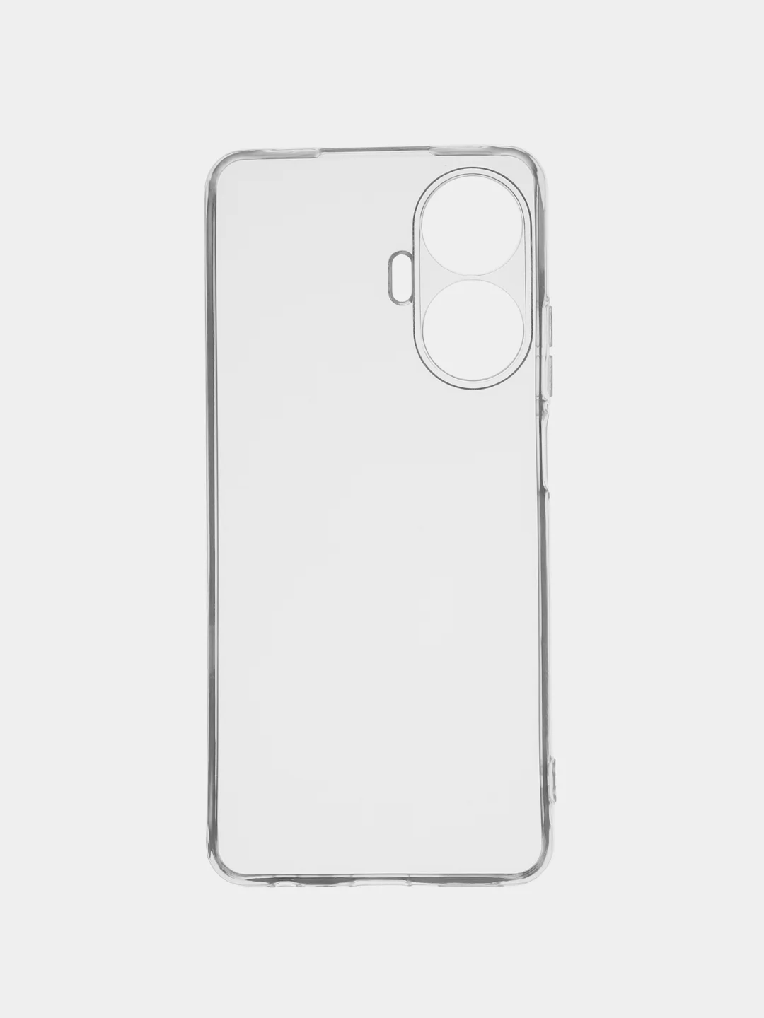 Плотный чехол для Realme C55, с защитой камеры, силикон, прозрачный