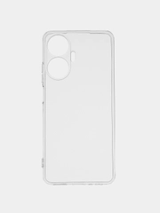 Плотный чехол для Realme C55, с защитой камеры, силикон, прозрачный
