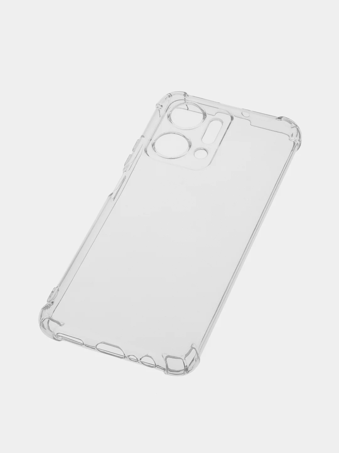 Чехол противоударный для HONOR X7a, с защитой камеры и углов, силикон, прозрачный