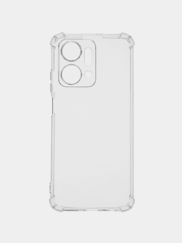 Чехол противоударный для HONOR X7a, с защитой камеры и углов, силикон, прозрачный