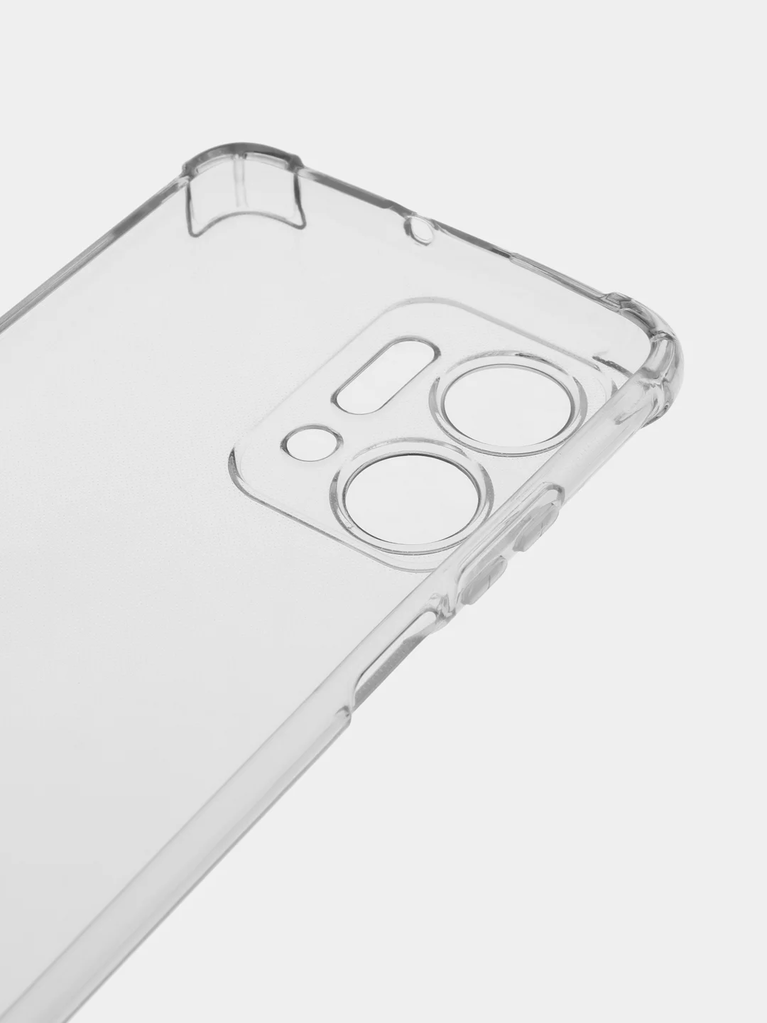 Чехол противоударный для HONOR X7a, с защитой камеры и углов, силикон, прозрачный