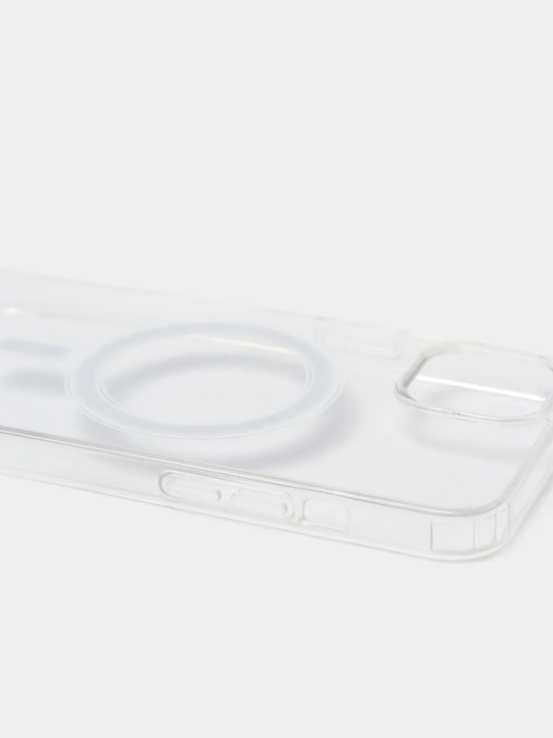 Чехол MagSafe для iPhone 11 / 12 / 13 / 14 / Pro / Max, силиконовый, прозрачный