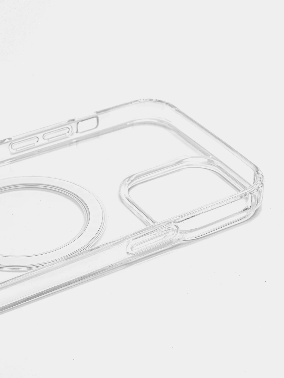 Чехол MagSafe для iPhone 11 / 12 / 13 / 14 / Pro / Max, силиконовый, прозрачный