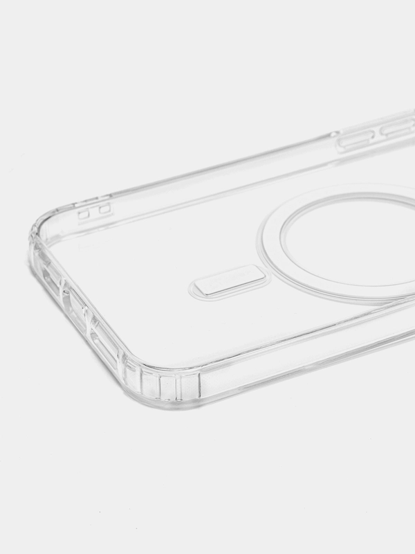 Чехол MagSafe для iPhone 11 / 12 / 13 / 14 / Pro / Max, силиконовый, прозрачный