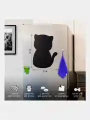 Доска на холодильник магнитно-меловая, 30*40 см Pussy Cat с аксессуарами, Brauberg, 237840