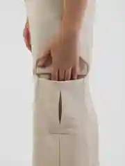 Белый брюки карго, льняные