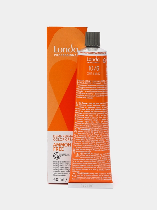 Londa Professional/Ammonia Free интенсивное тонирование 10/6 яркий блонд фиолетовый, 60 мл