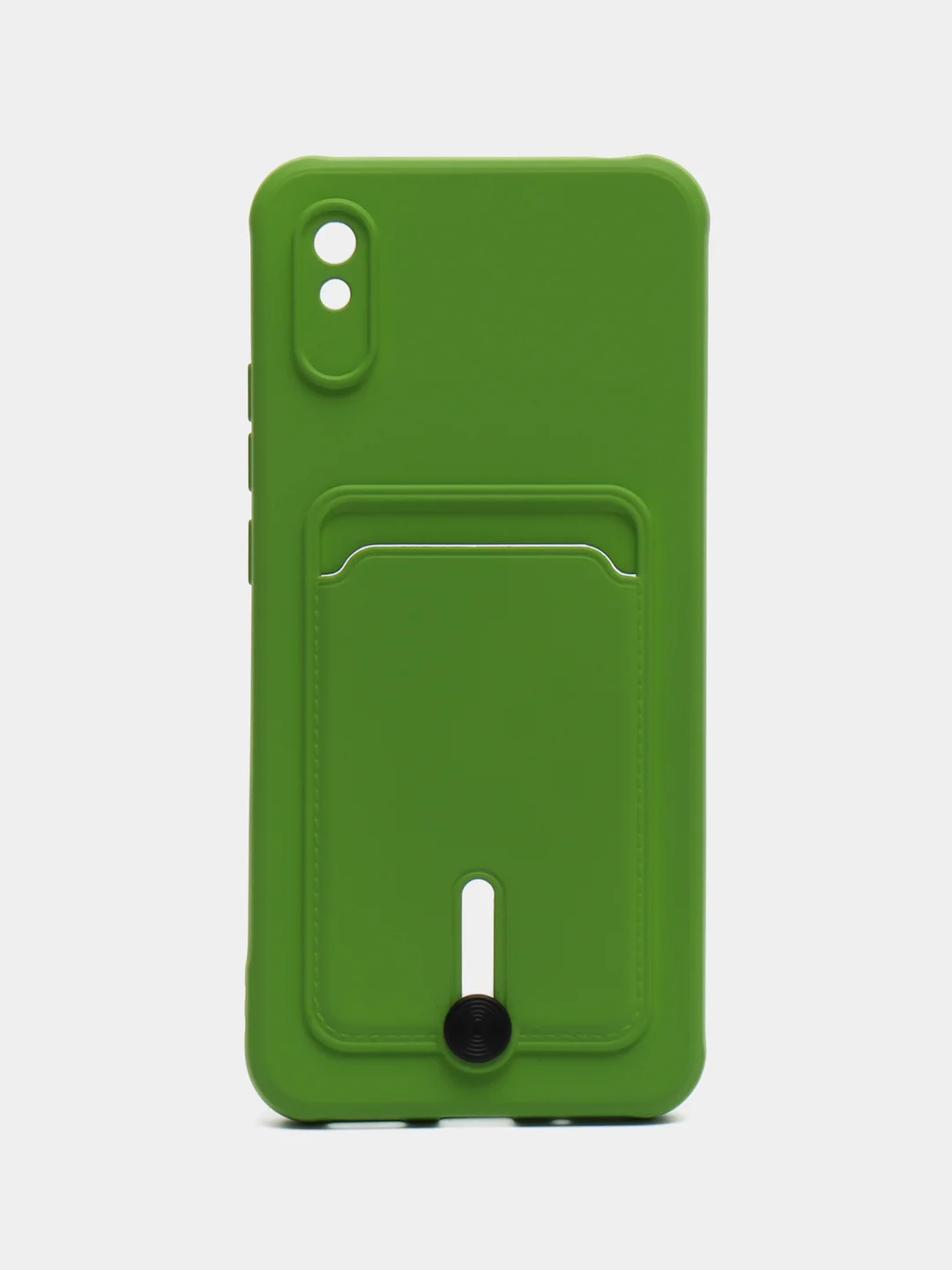 Лайм чехол Xiaomi Redmi 9A, Сяоми Редми 9А, силиконовый, с карманом для карты
