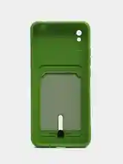 Лайм чехол Xiaomi Redmi 9A, Сяоми Редми 9А, силиконовый, с карманом для карты