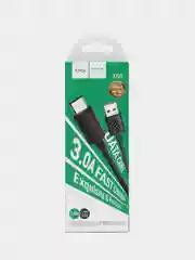 Белый кабель USB на Type-C Hoco X88