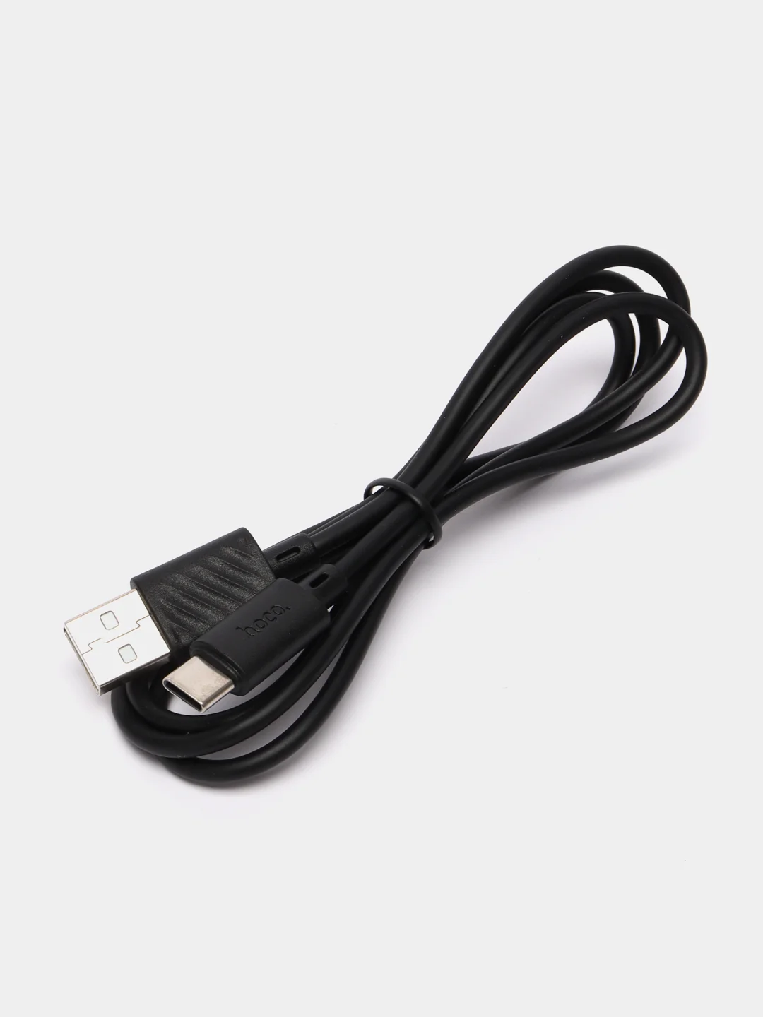 Черный кабель USB на Type-C Hoco X88